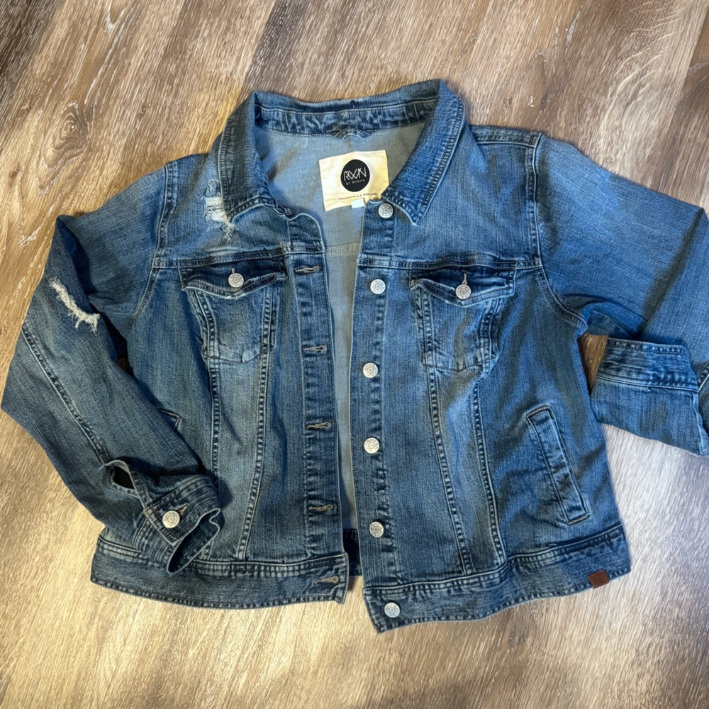 Denim Jean Jacket! RWN by‎ Rawan 2X, extreme stretch!